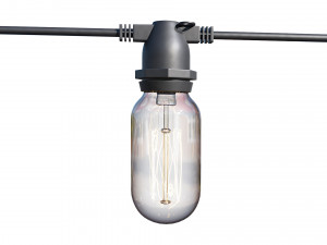 string lights edison lamps 3D Model