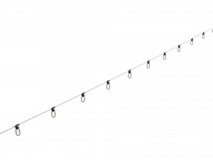 string lights edison lamps 3D Model