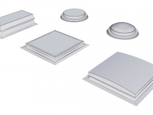 roof clerestory model pack 3D Model