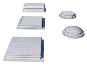 roof clerestory model pack 3D Model