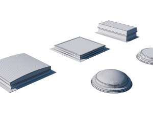 roof clerestory model pack 3D Model