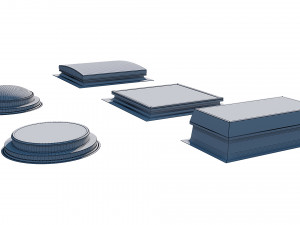 roof clerestory model pack 3D Model