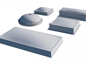 roof clerestory model pack 3D Model