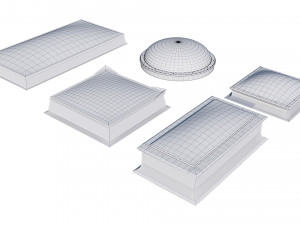 roof clerestory model pack 3D Model