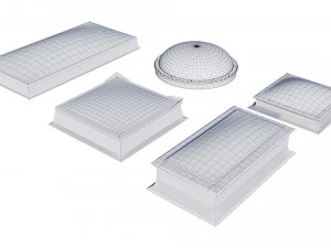 roof clerestory model pack 3D Model
