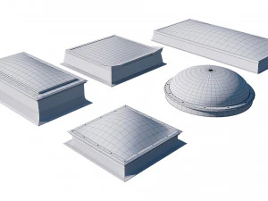 roof clerestory model pack 3D Model