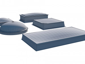 roof clerestory model pack 3D Model