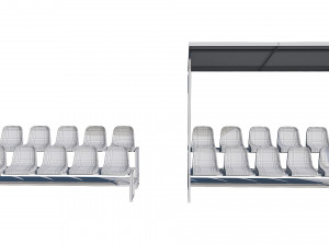 stadium seating tribune pack 3Dモデル