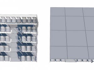 stadium seating tribune pack 3Dモデル