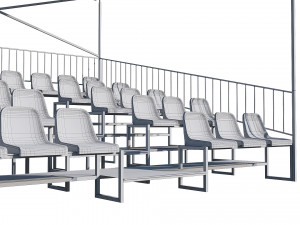 stadium seating tribune pack 3Dモデル