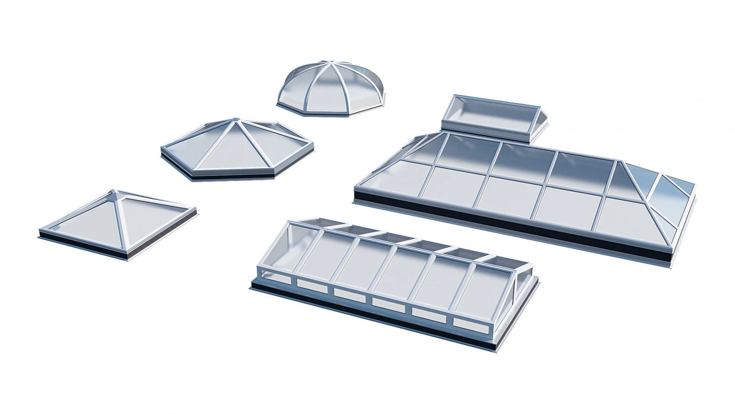 roof clerestory model pack 3D Model .c4d .max .obj .3ds .fbx .stl .blend