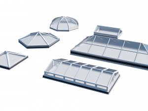 roof clerestory model pack 3D Model