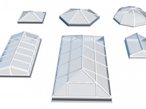 roof clerestory model pack 3D Model