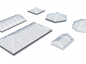 roof clerestory model pack 3D Model