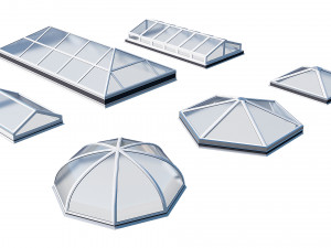 roof clerestory model pack 3D Model