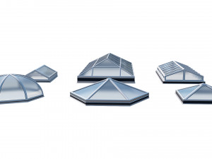 roof clerestory model pack 3D Model