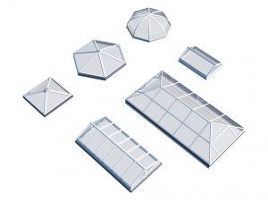 roof clerestory model pack 3D Model