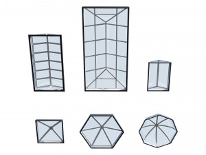 roof clerestory model pack 3D Model