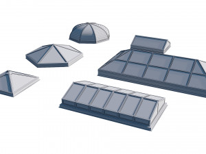 roof clerestory model pack 3D Model