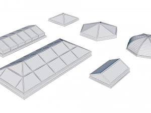 roof clerestory model pack 3D Model
