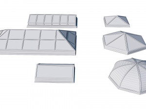 roof clerestory model pack 3D Model