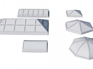 roof clerestory model pack 3D Model