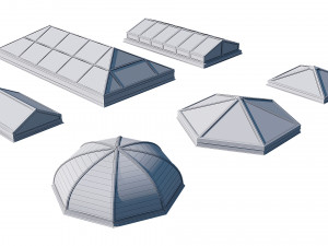roof clerestory model pack 3D Model