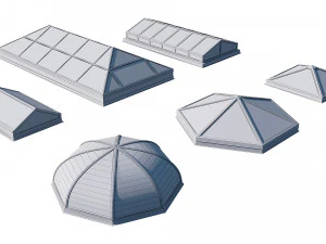 roof clerestory model pack 3D Model