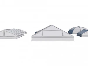 roof clerestory model pack 3D Model