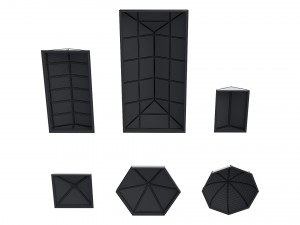 roof clerestory model pack 3D Model