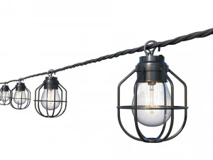 string lights edison lamps 3D Model