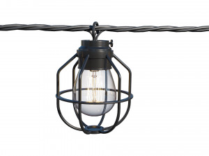 string lights edison lamps Model 3D