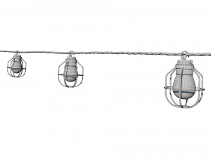 string lights edison lamps Model 3D