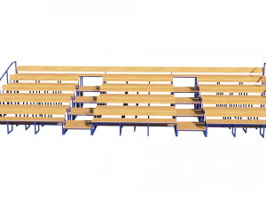 stadium seating tribune wooden pack 3D Model