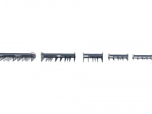 stadium seating tribune wooden pack 3D 模型