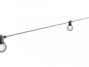 string lights edison lamps 3D 模型