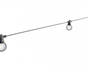 string lights edison lamps 3D Model