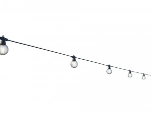 string lights edison lamps 3D Model