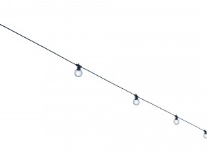string lights edison lamps 3D 模型