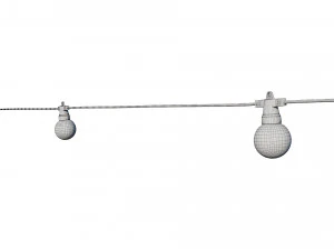 string lights edison lamps 3D Model