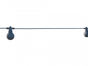 string lights edison lamps 3D 模型