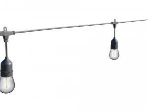 string lights edison lamps 3D Model