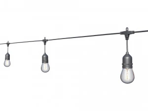 string lights edison lamps 3D Model