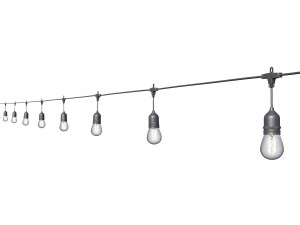 string lights edison lamps Model 3D