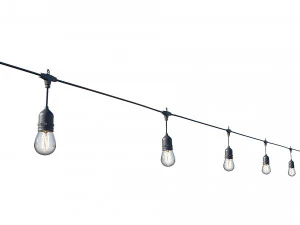 string lights edison lamps 3D Model