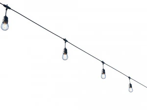 string lights edison lamps 3D Model