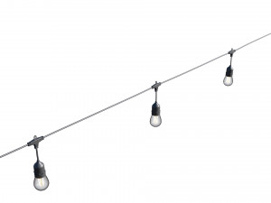 string lights edison lamps Model 3D