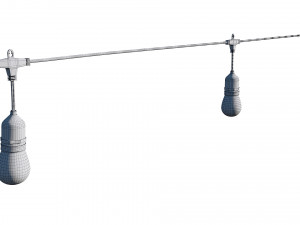 string lights edison lamps Model 3D