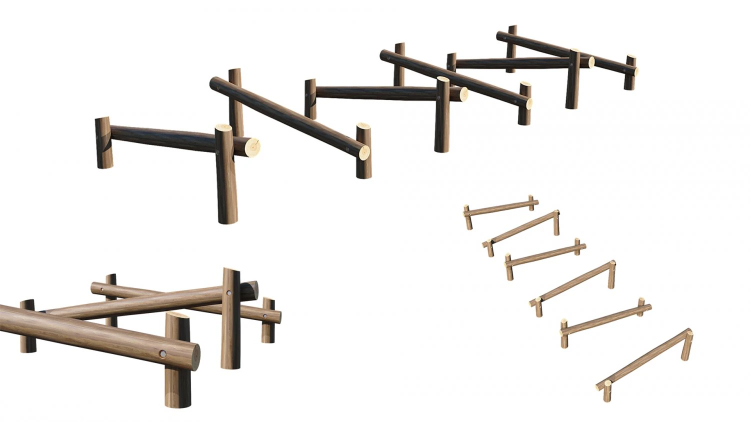 playground wooden 3D Model .c4d .max .obj .3ds .fbx .stl .blend 