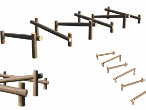 playground wooden 3Dモデル